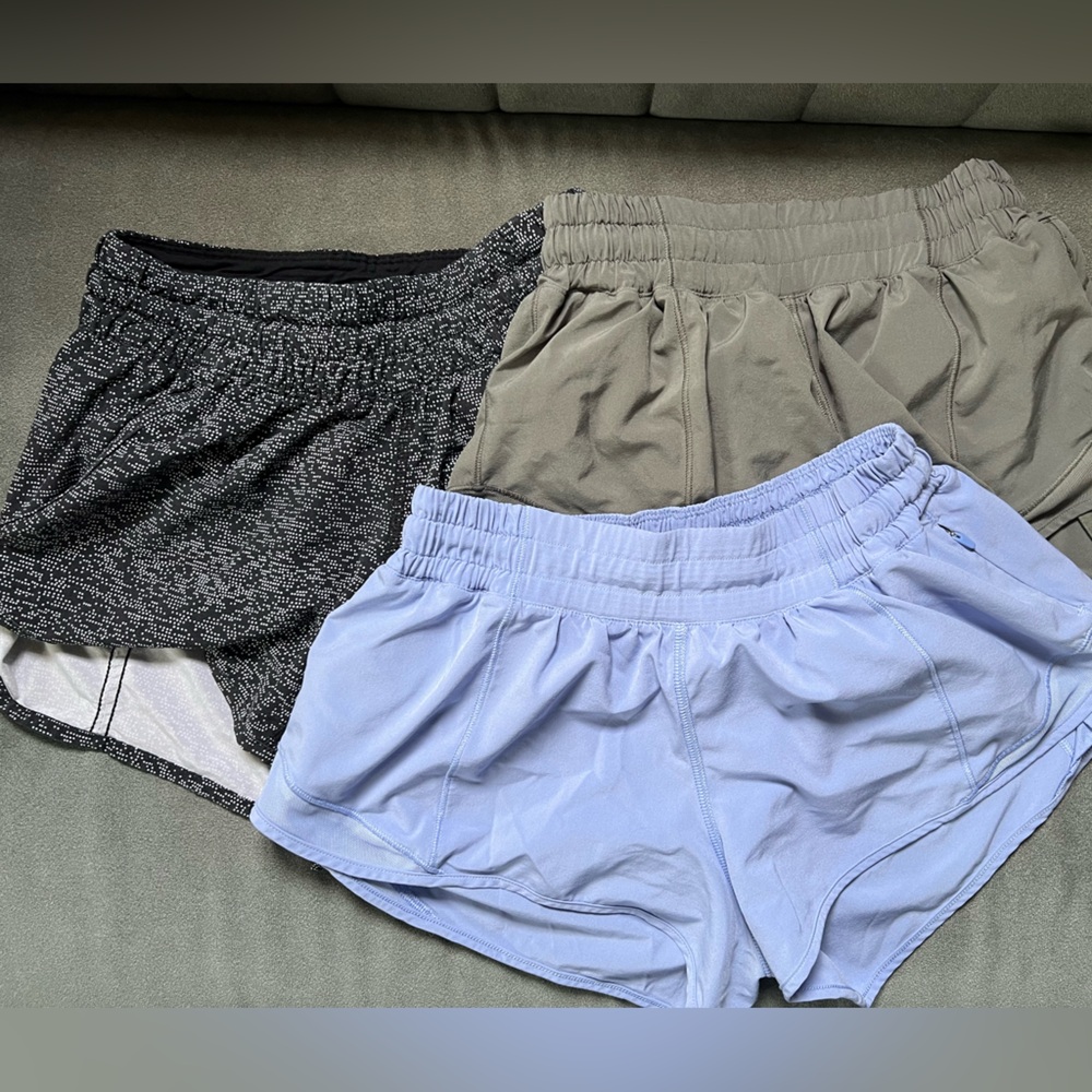 Lululemon shorts 3 bundle set